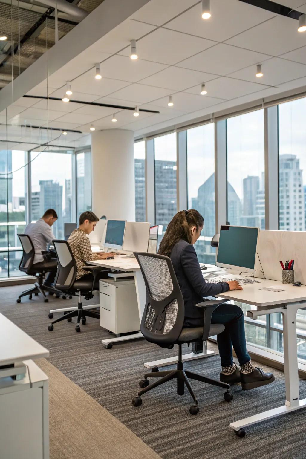 Ergonomic solutions prioritize health and productivity.