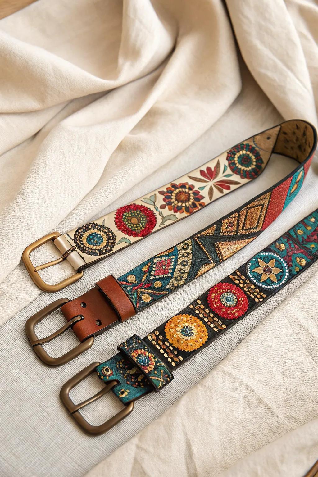 Transform your everyday belt into a statement piece with a touch of playful elegance. 🌿✨
