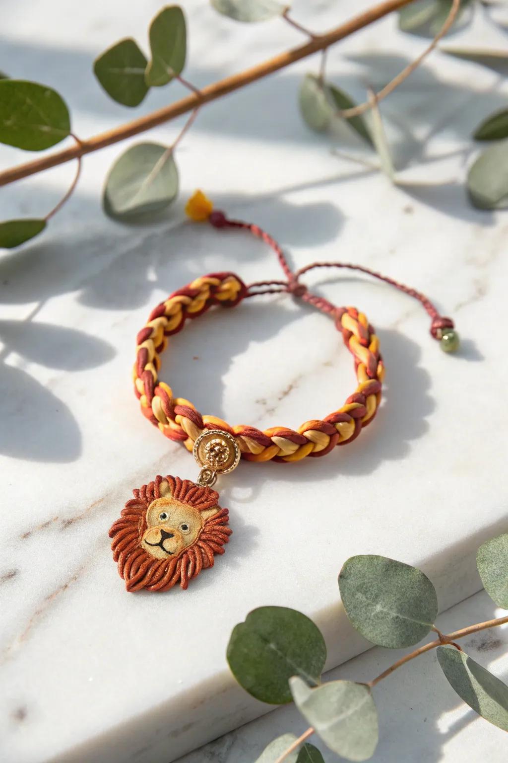 Craft your own whimsical loom band lion charm, a perfect blend of playful creativity and minimalist elegance!