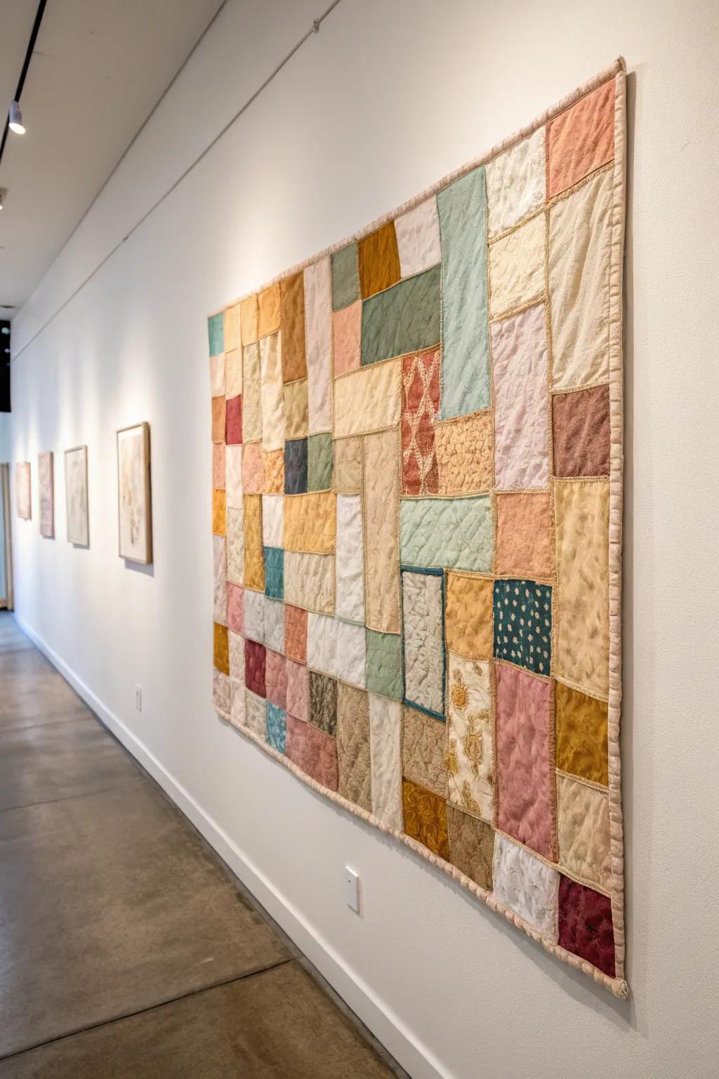 Embrace the art of quilting with a modern twist—a canvas that brings warmth and creativity to any space.