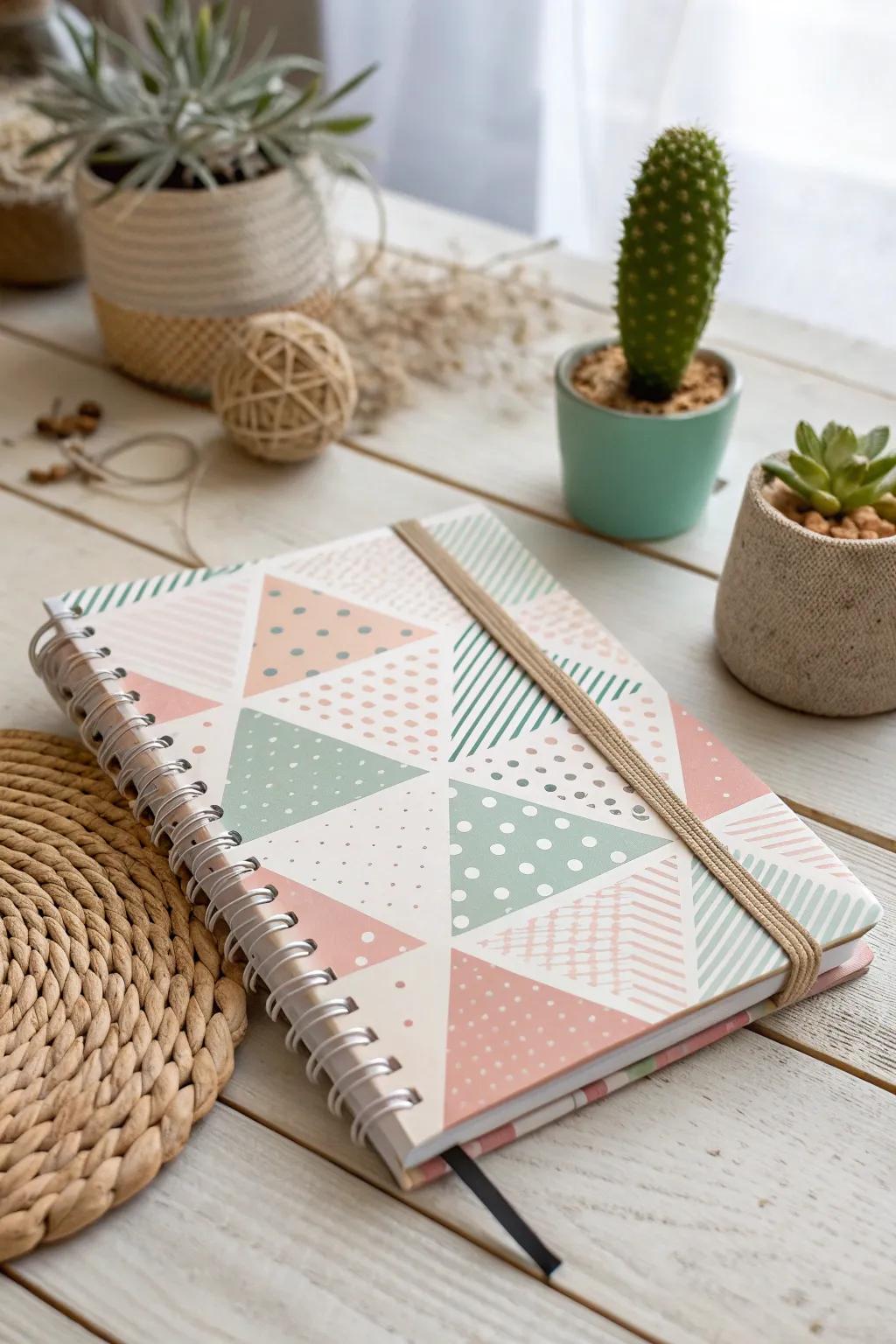 Embrace nostalgia with a retro-inspired notebook cover that whispers timeless charm.