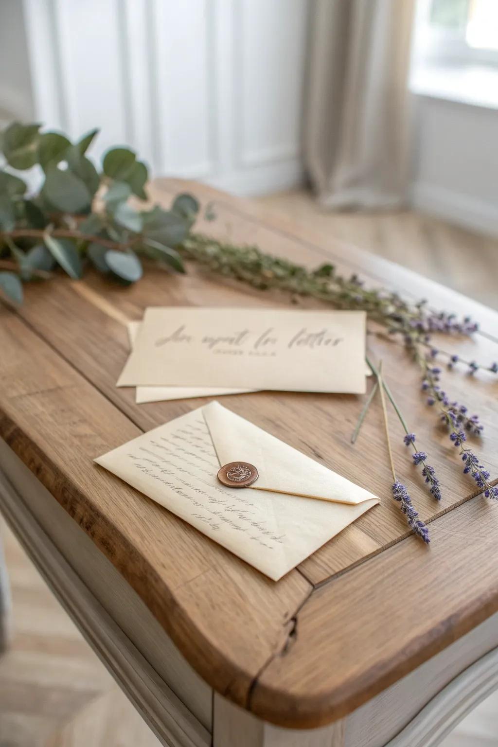 Capture the essence of connection with a handwritten letter on your ofrenda, blending simplicity and heartfelt intention.