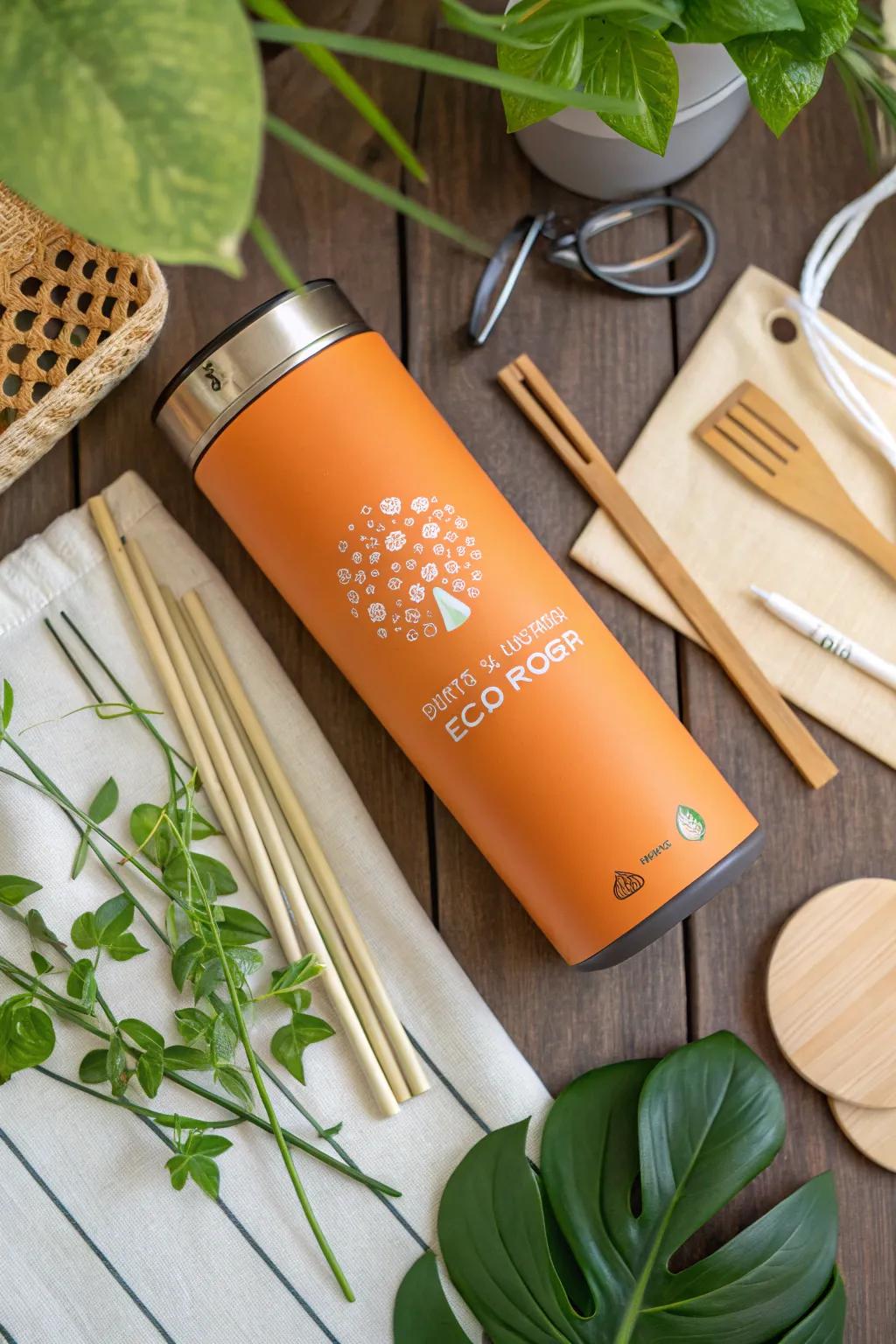 Eco-friendly messages make your tumbler both stylish and meaningful.