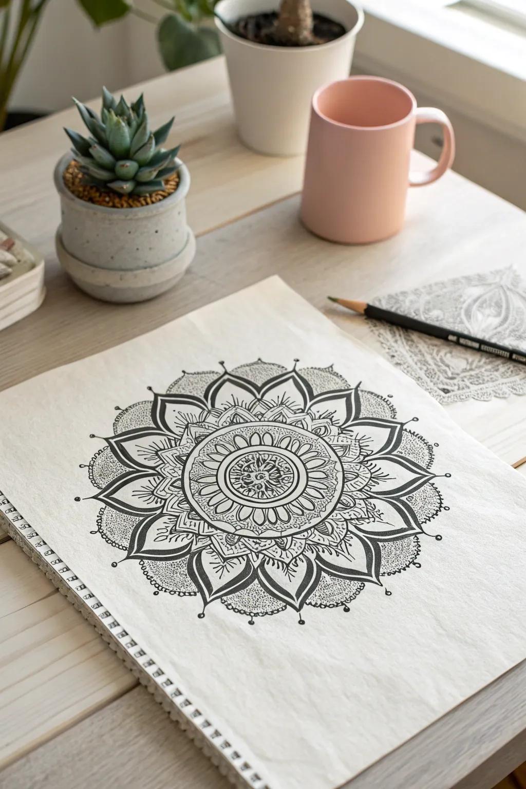 Embrace the art of meditation with beautifully crafted mandalas that bring harmony and elegance to your living space.