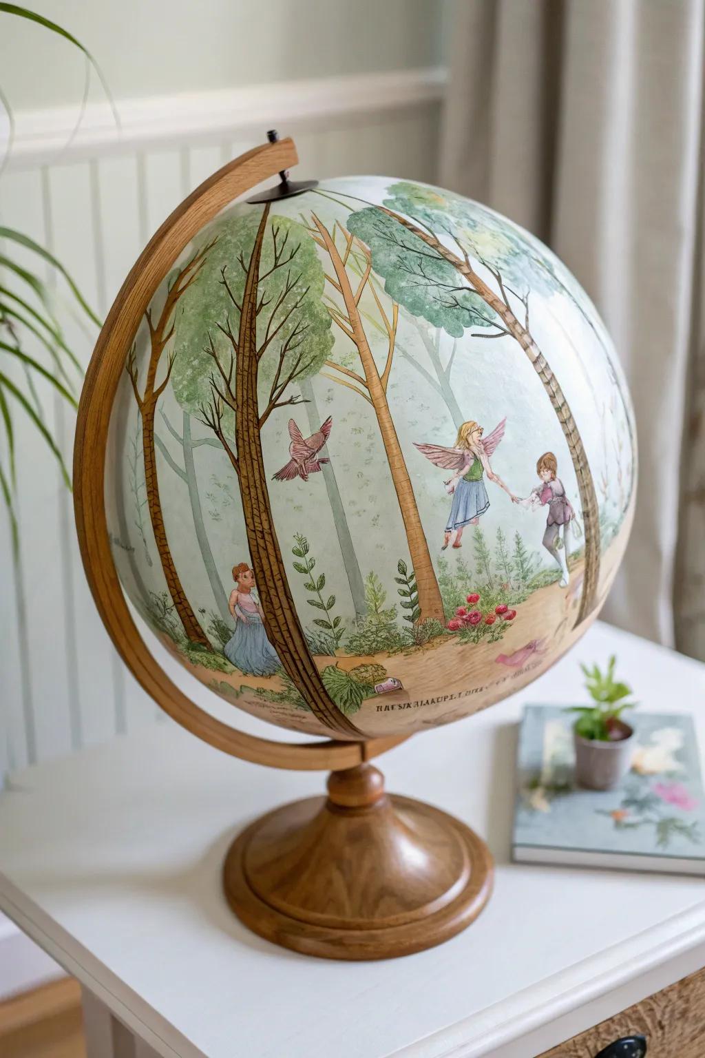 Bring magic to your space with an enchanted forest globe 🌿✨ Perfect for adding a touch of whimsy and inspiring endless imagination.