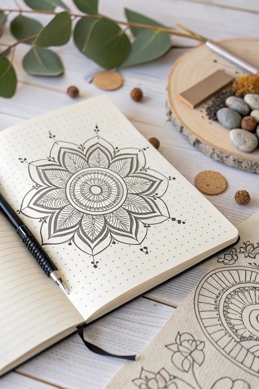 Discover the art of symmetry with mesmerizing mirrored patterns.