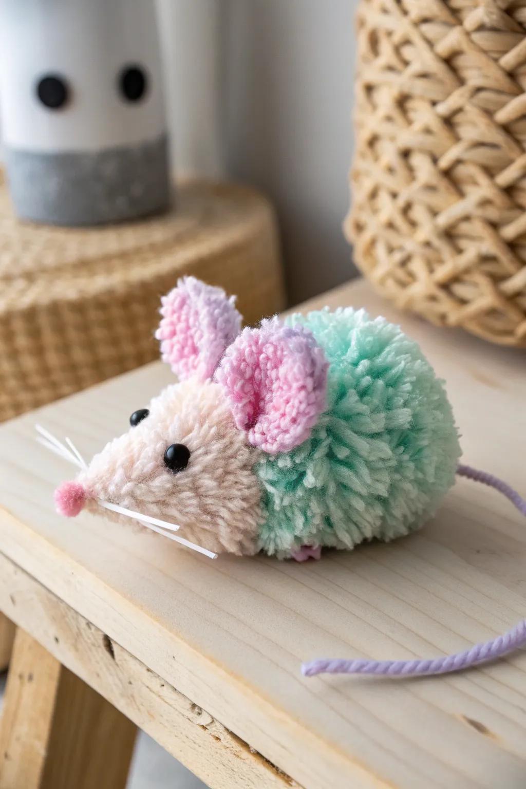 Delight your furry friend with a charming pom pom mouse toy, crafted for endless joy and playful moments.