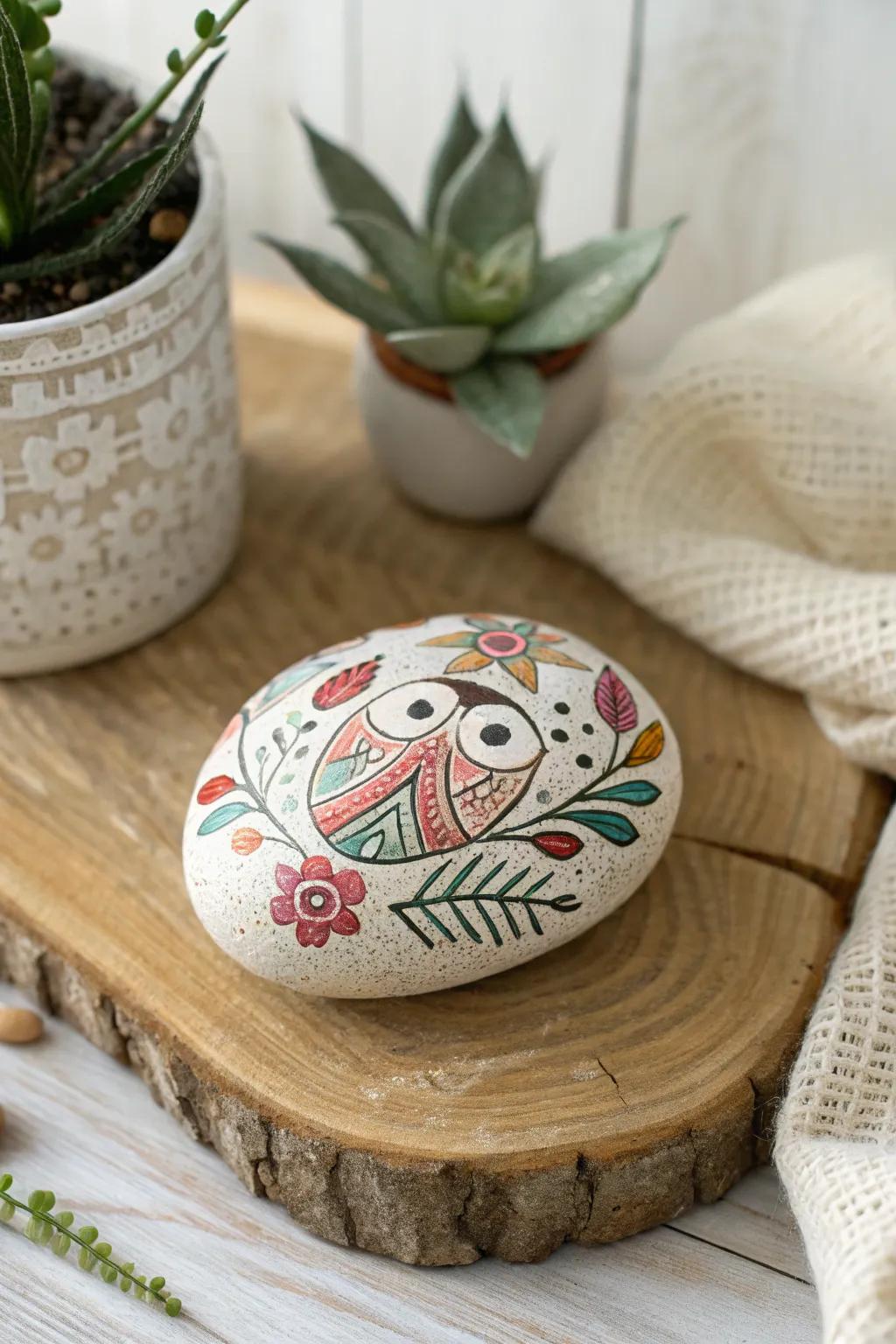 Meet your new adorable rock pet, where creativity meets nature's canvas. 🎨🌿 #PaintedRockPets #CreativeKids