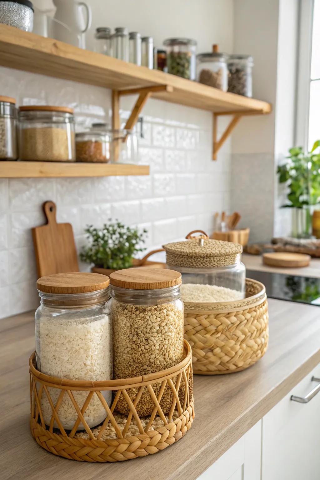 Recycled materials offer an eco-friendly and innovative storage solution.