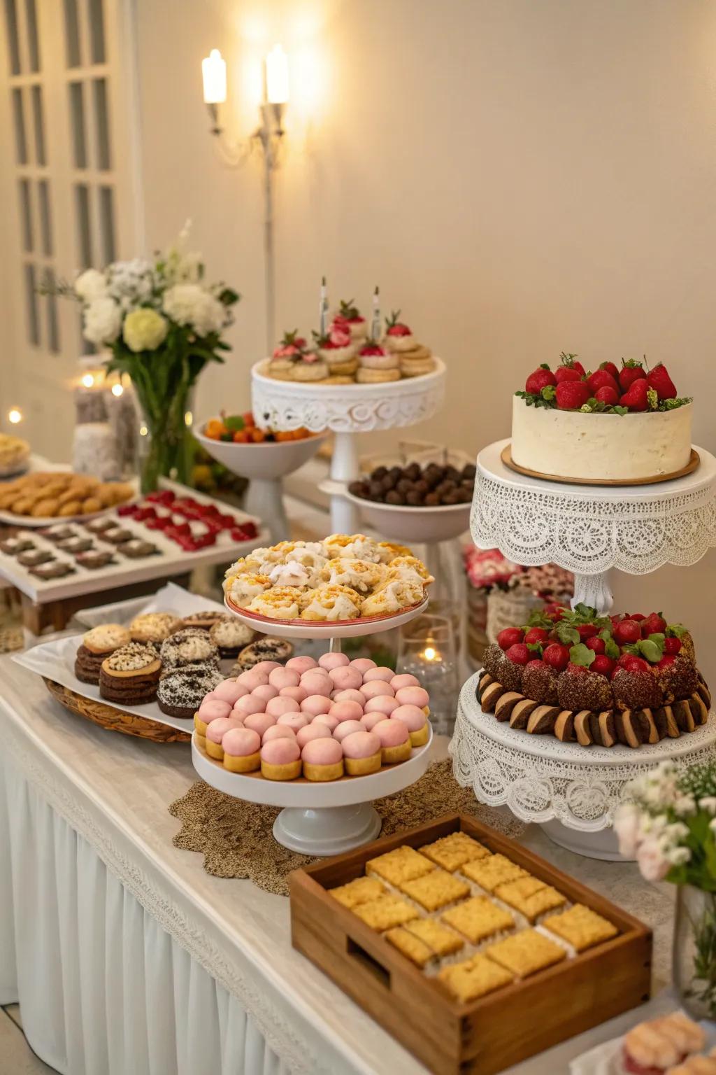 A sweet treats table is a delightful addition to any birthday surprise.