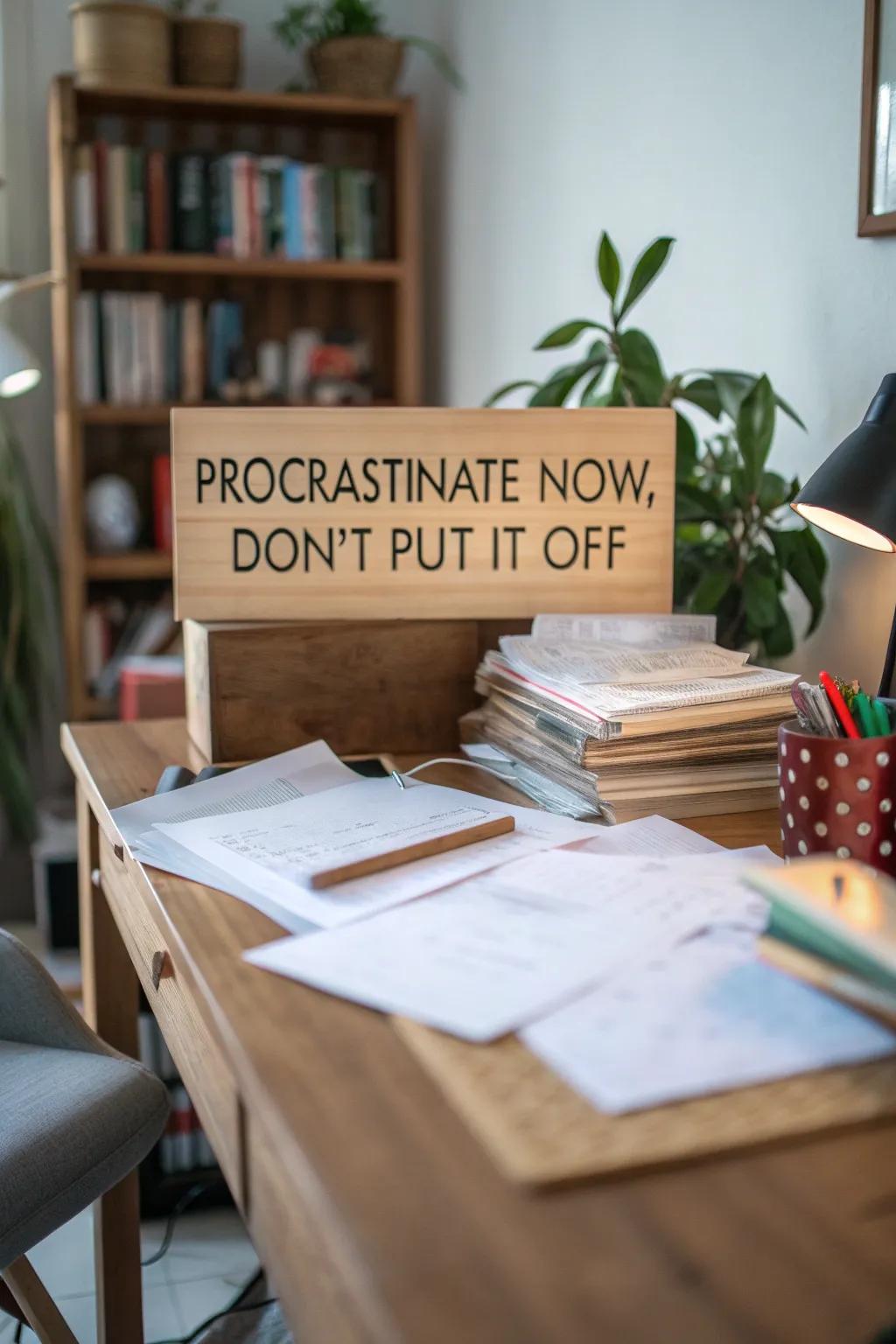 A perfect reminder for the creatively lazy.