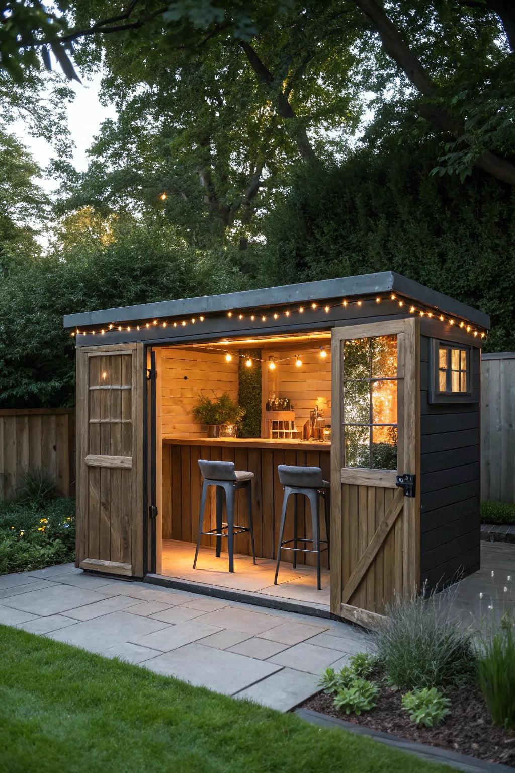 Transform your backyard with a stylish party shed, the ultimate retreat for hosting unforgettable gatherings.