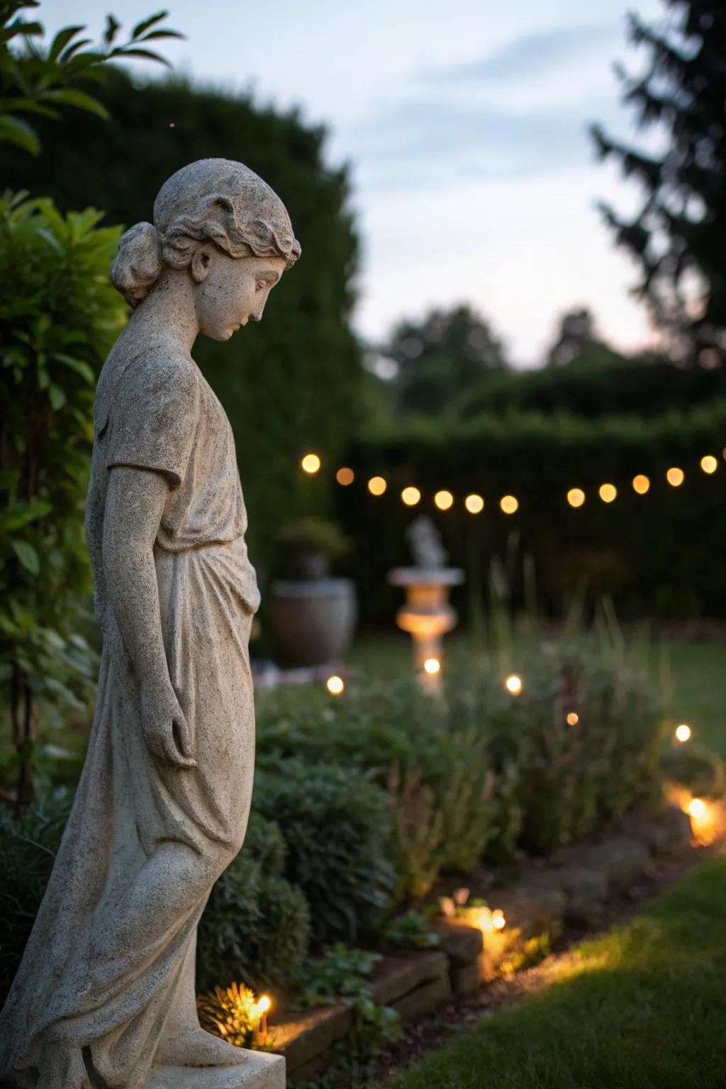 Illuminate your garden with charm: Discover the magic of solar-lit garden art.