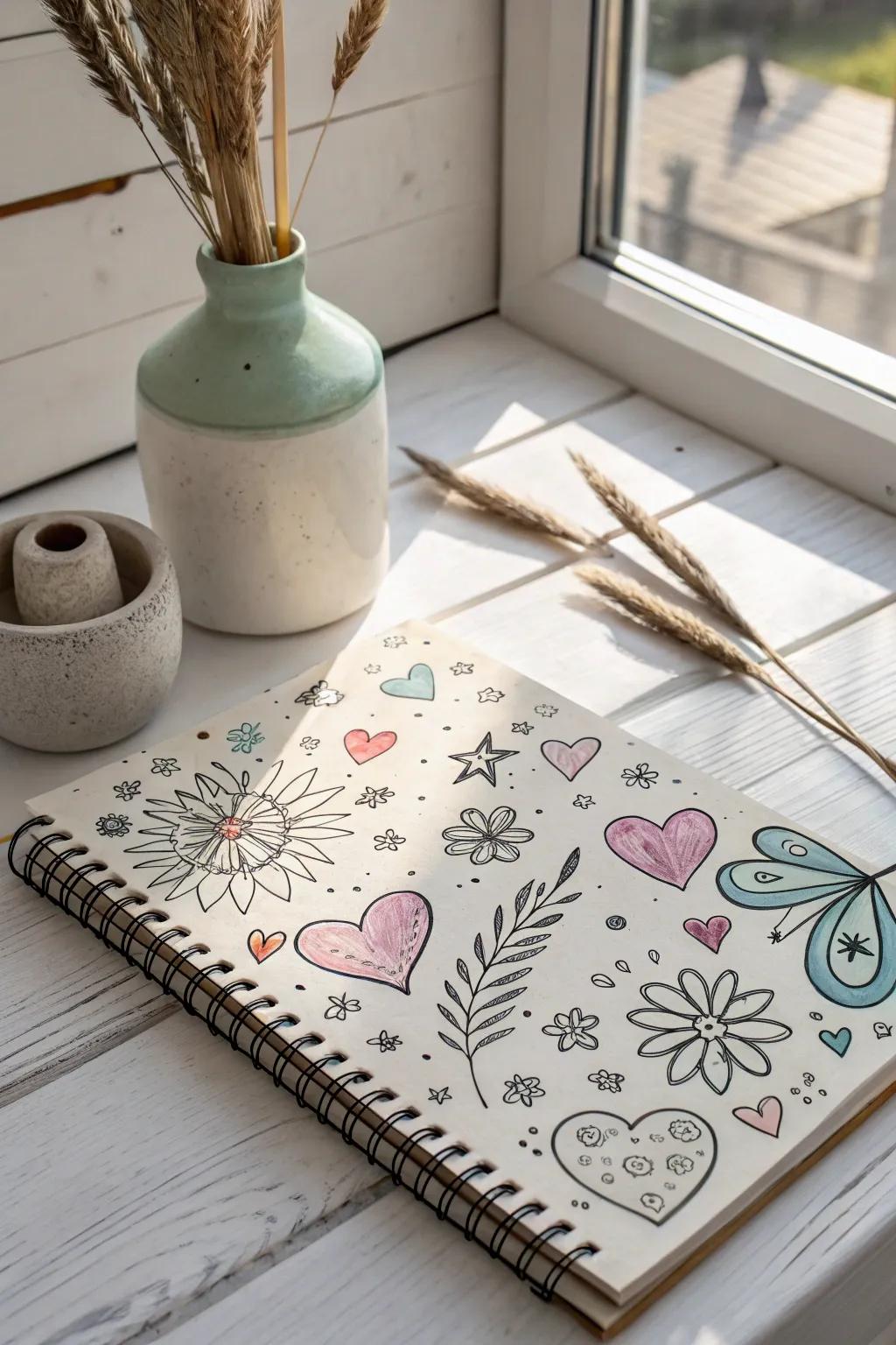 Unlock your creativity with whimsical watercolor doodles! Perfect for bringing a playful touch to your spring art projects. 🌸✨