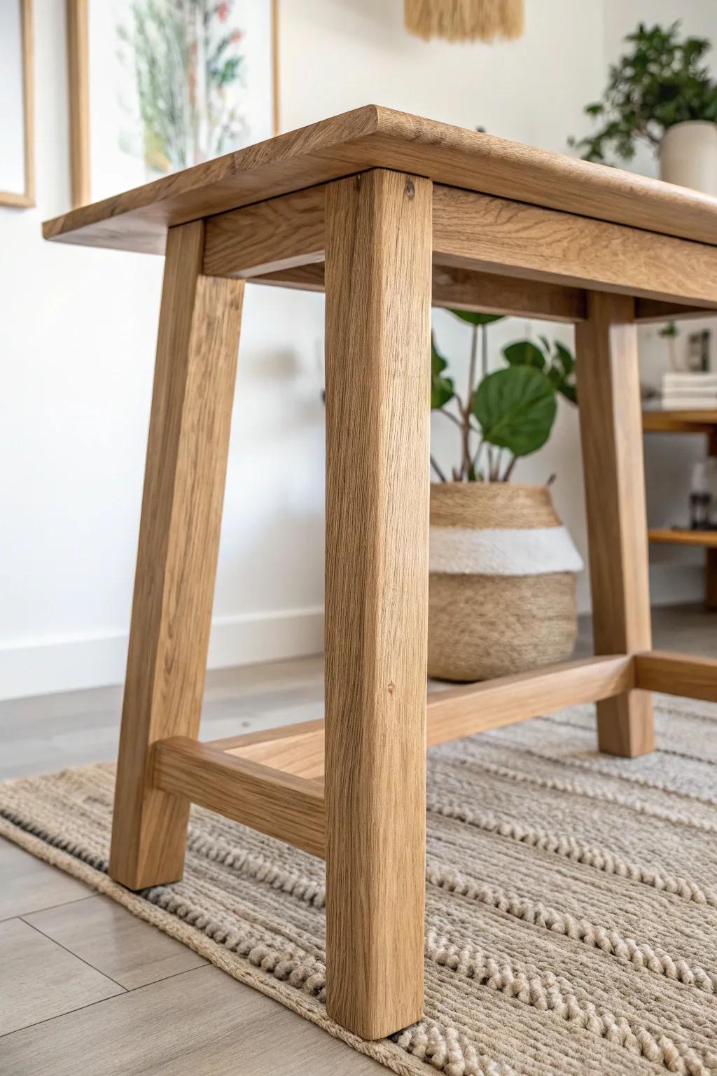 Discover the rustic charm and sturdy elegance of H-shaped wooden table legs – a perfect blend of craftsmanship and natural beauty for your minimalist space.