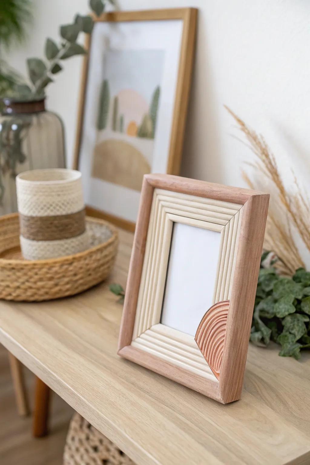 Craft your memories with a touch of elegance: DIY clay picture frames.