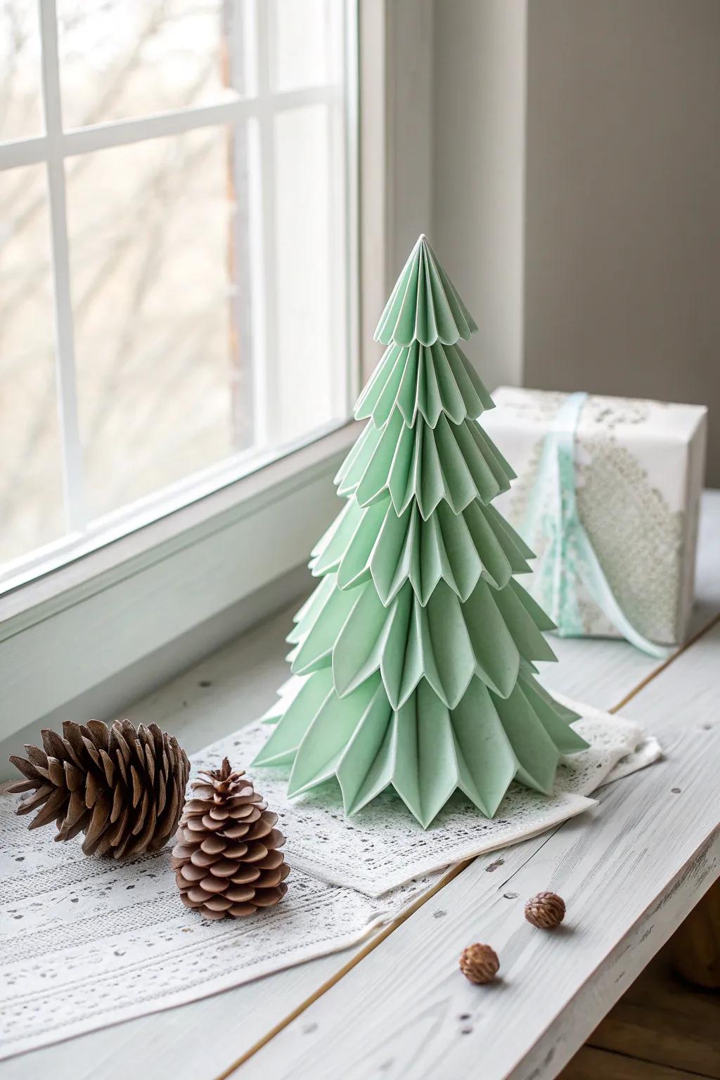Discover the joy of creating with your little one: Origami Christmas trees that celebrate simplicity and beauty.