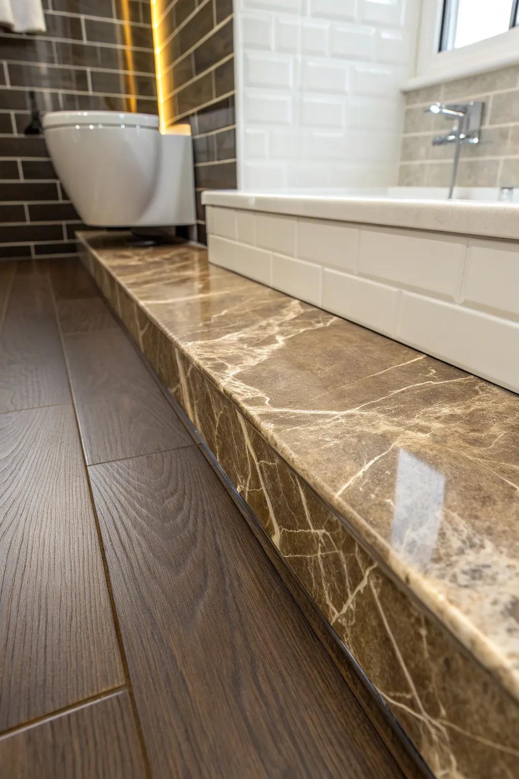 Elevate your space with the timeless elegance of a natural stone threshold.