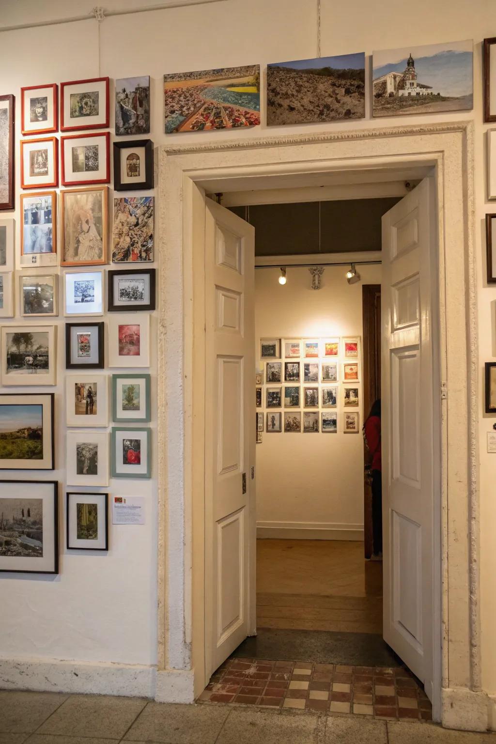 Gallery walls personalize spaces and draw the eye beautifully.