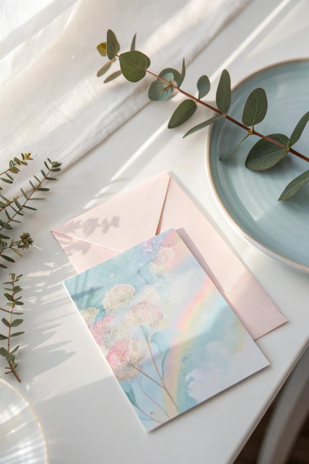 Discover the magic of watercolor on vellum and let your creativity shine through ethereal designs.