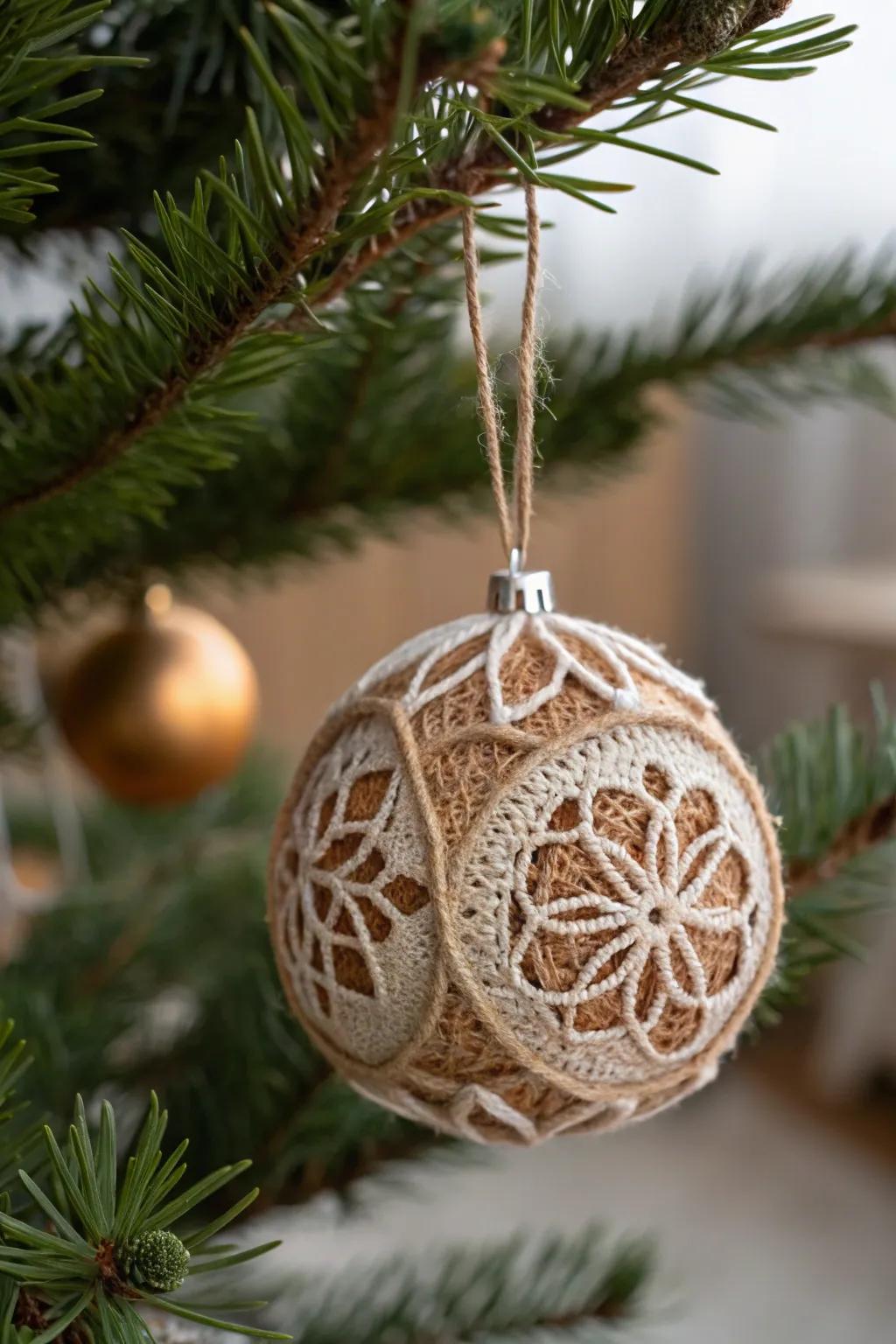 Embrace the beauty of simplicity with handcrafted rustic crochet ornaments for a serene holiday vibe.