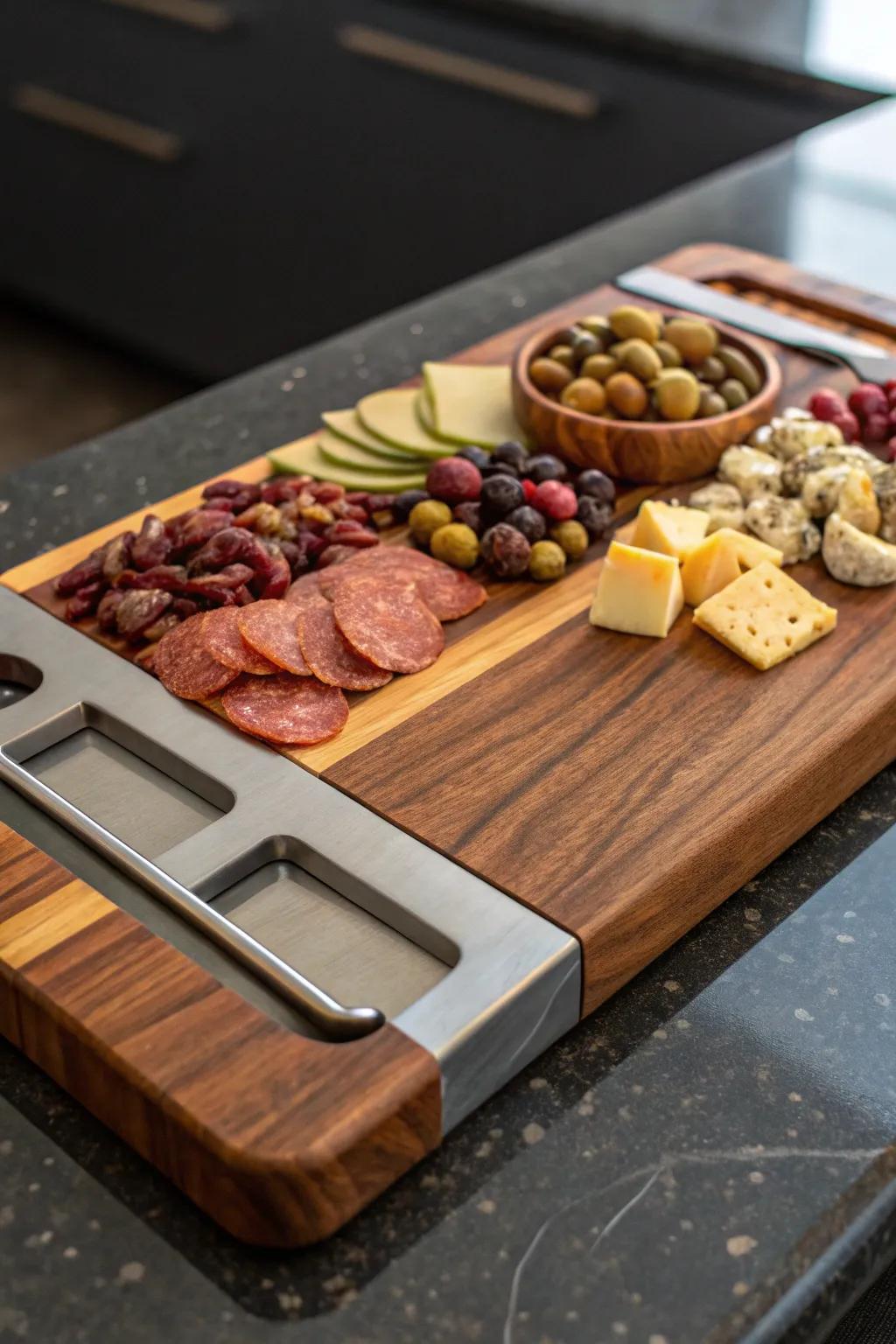 Elevate your hosting game with a customizable charcuterie board that adapts to every occasion.