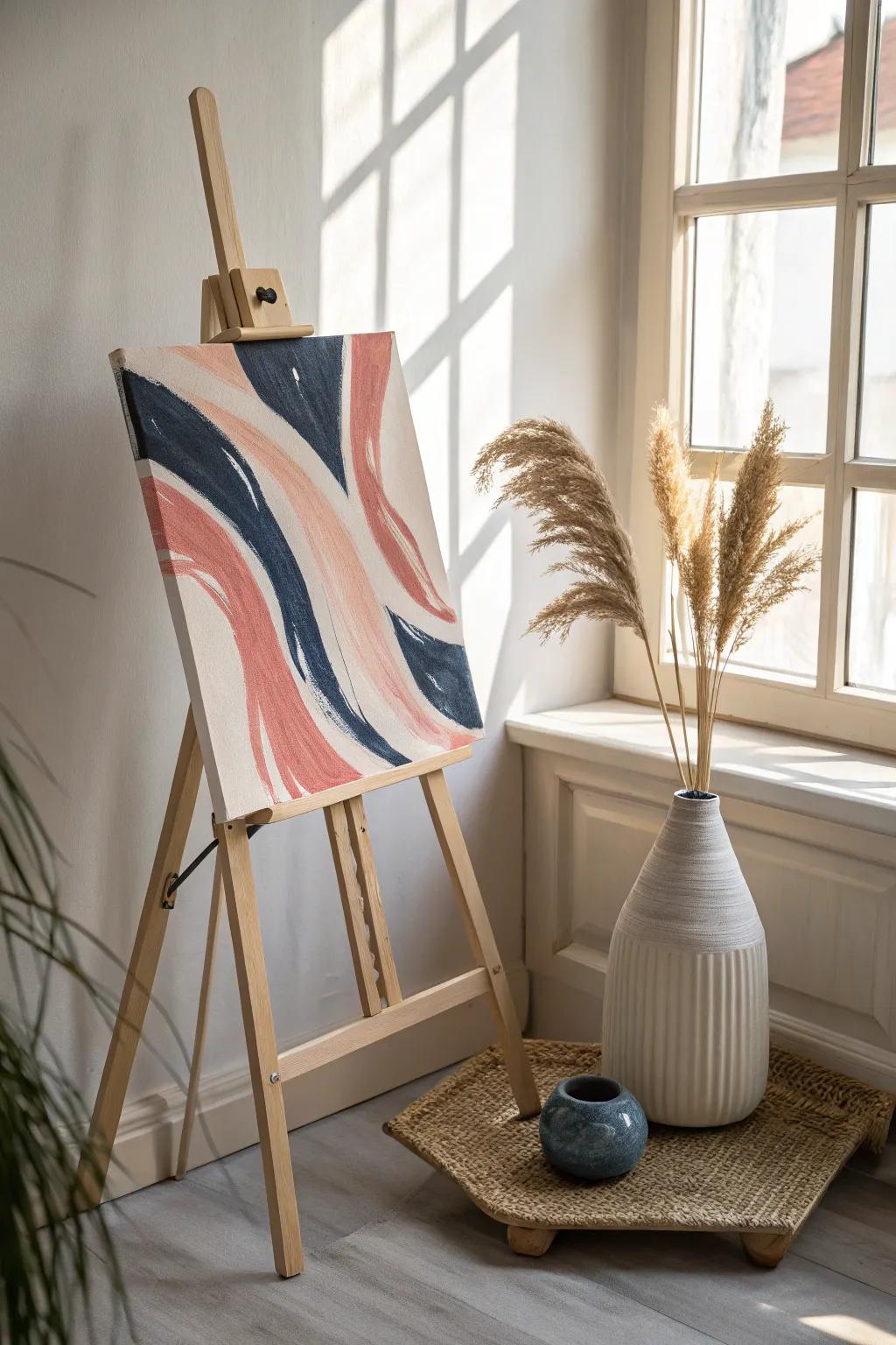 Discover the beauty of light and shadow with this dynamic canvas masterpiece. Perfect for those who appreciate minimalist elegance with a bohemian twist.