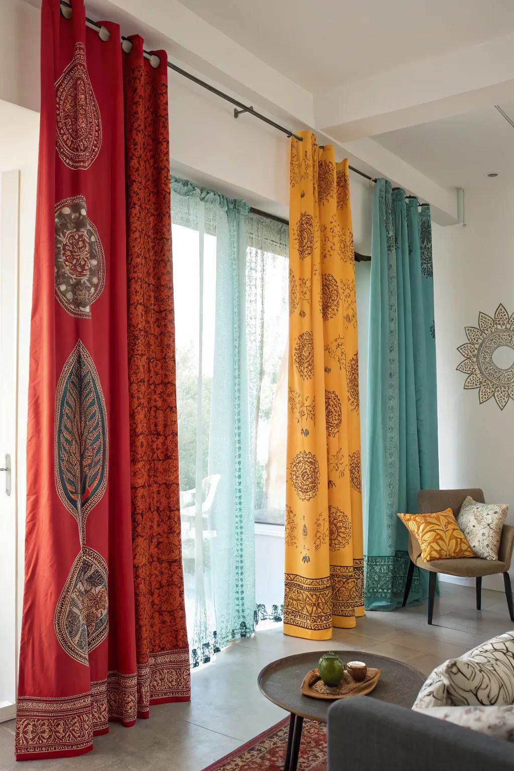 Transform your curtains into stunning wall art.