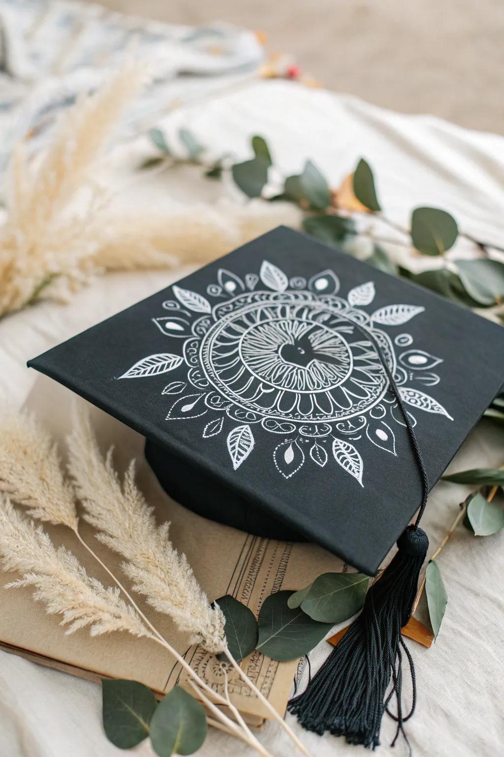 Chalkboard Chic: Celebrate your ABA graduation with a cap that's as creative and unique as you are!