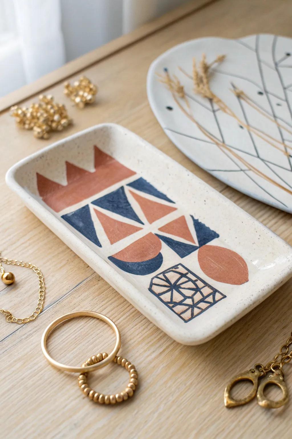 Elevate your accessory organization with these stunning artistic clay trays—where bold design meets natural beauty.