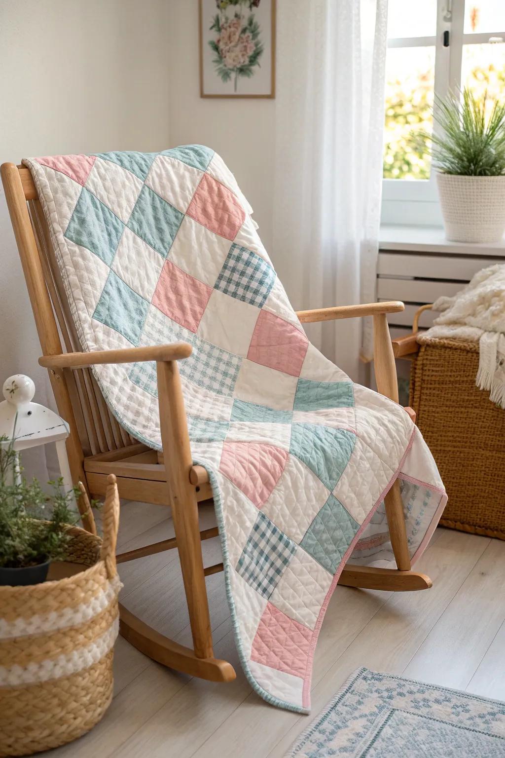 Wrap your little one in the timeless charm of a gingham baby quilt — where classic meets cozy in style.