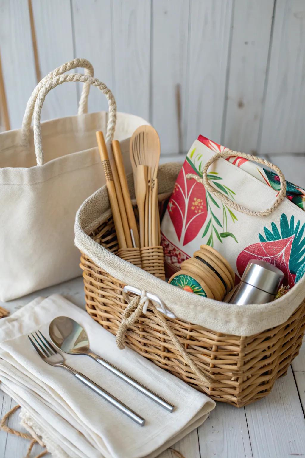 Celebrate sustainably with this chic eco-friendly birthday basket, perfect for the conscious gift-giver!