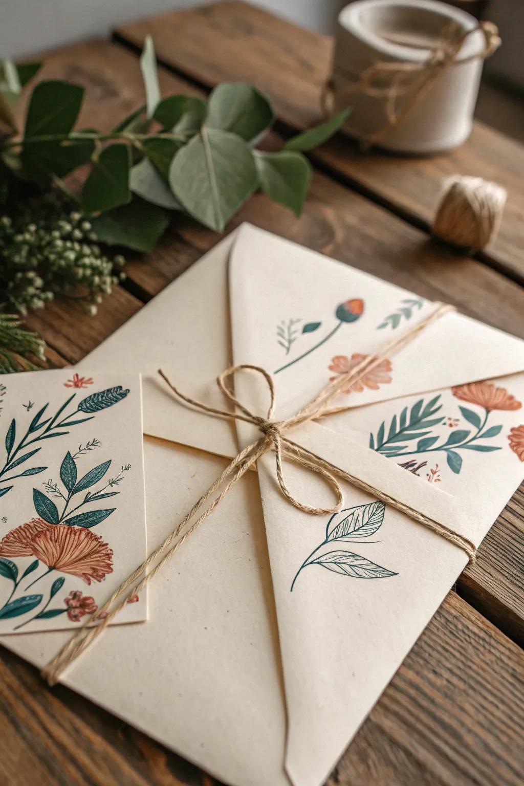 Set the tone with an envelope that's as beautiful as the message inside. 🌸✨