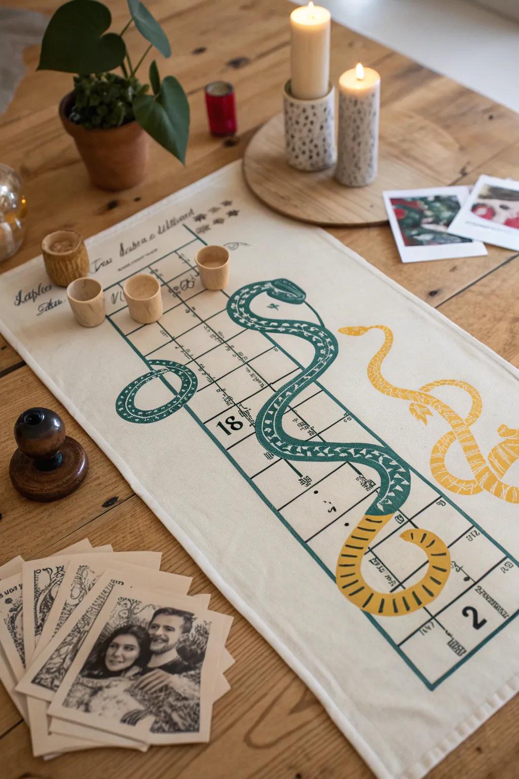 Craft your own twist on Snakes and Ladders with a personalized, minimalist design that’s both playful and chic!
