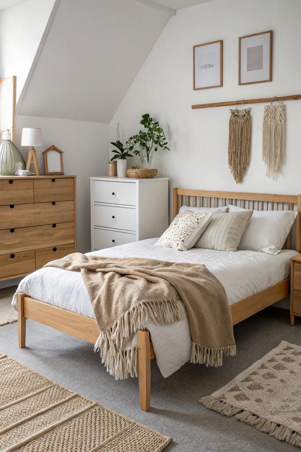 Scandi style blends simplicity and comfort.