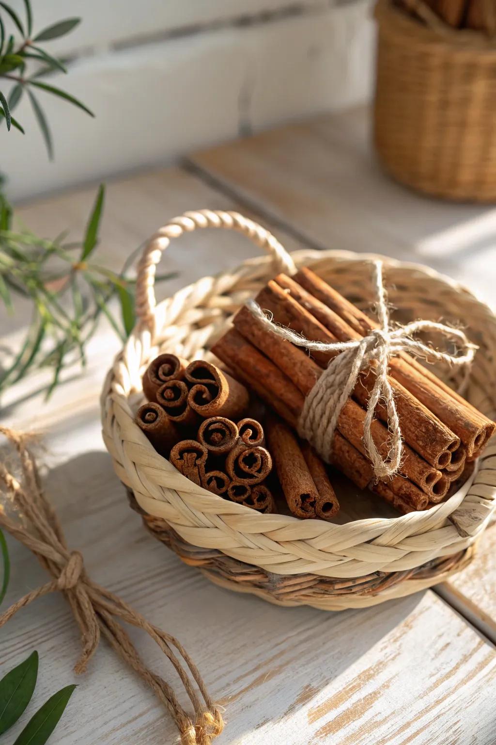 Spice up your style with rustic cinnamon charm 🌿✨