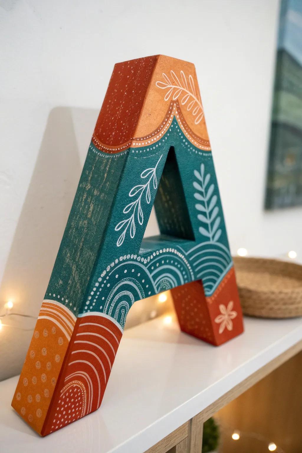 Explore the art of 3D bubble letters with a touch of Scandinavian minimalism and boho charm. Perfect for adding a bold statement to your creative projects.