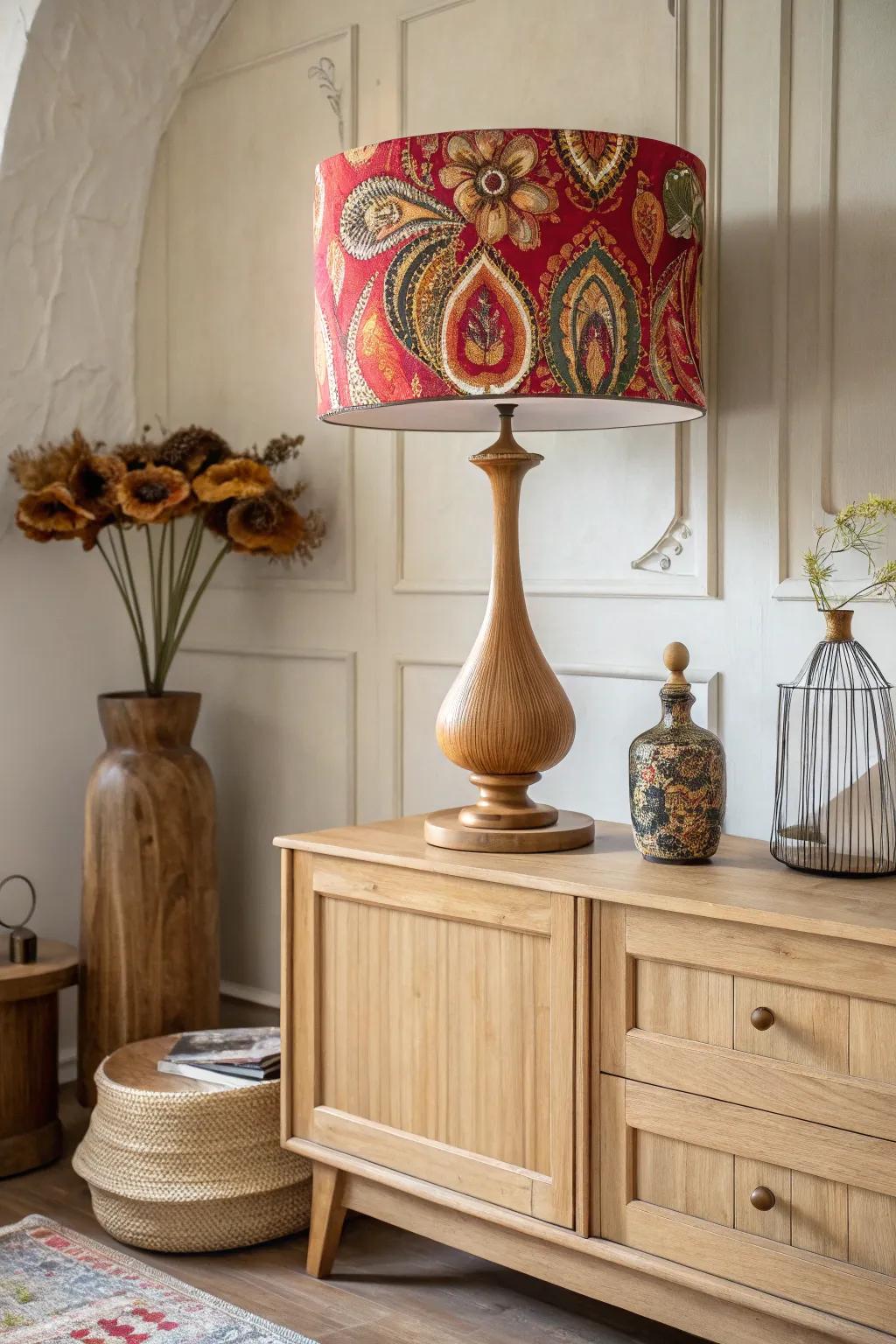 Illuminate your space with a statement lamp that exudes character and charm.