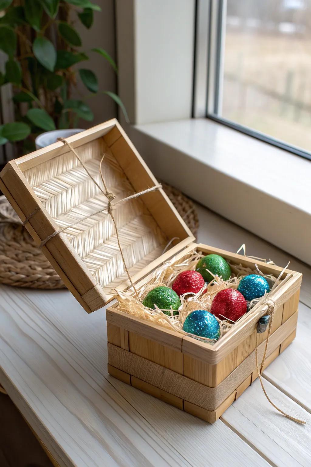 Elevate your candy favors with elegant decorative boxes that blend minimalist style with vibrant colors.