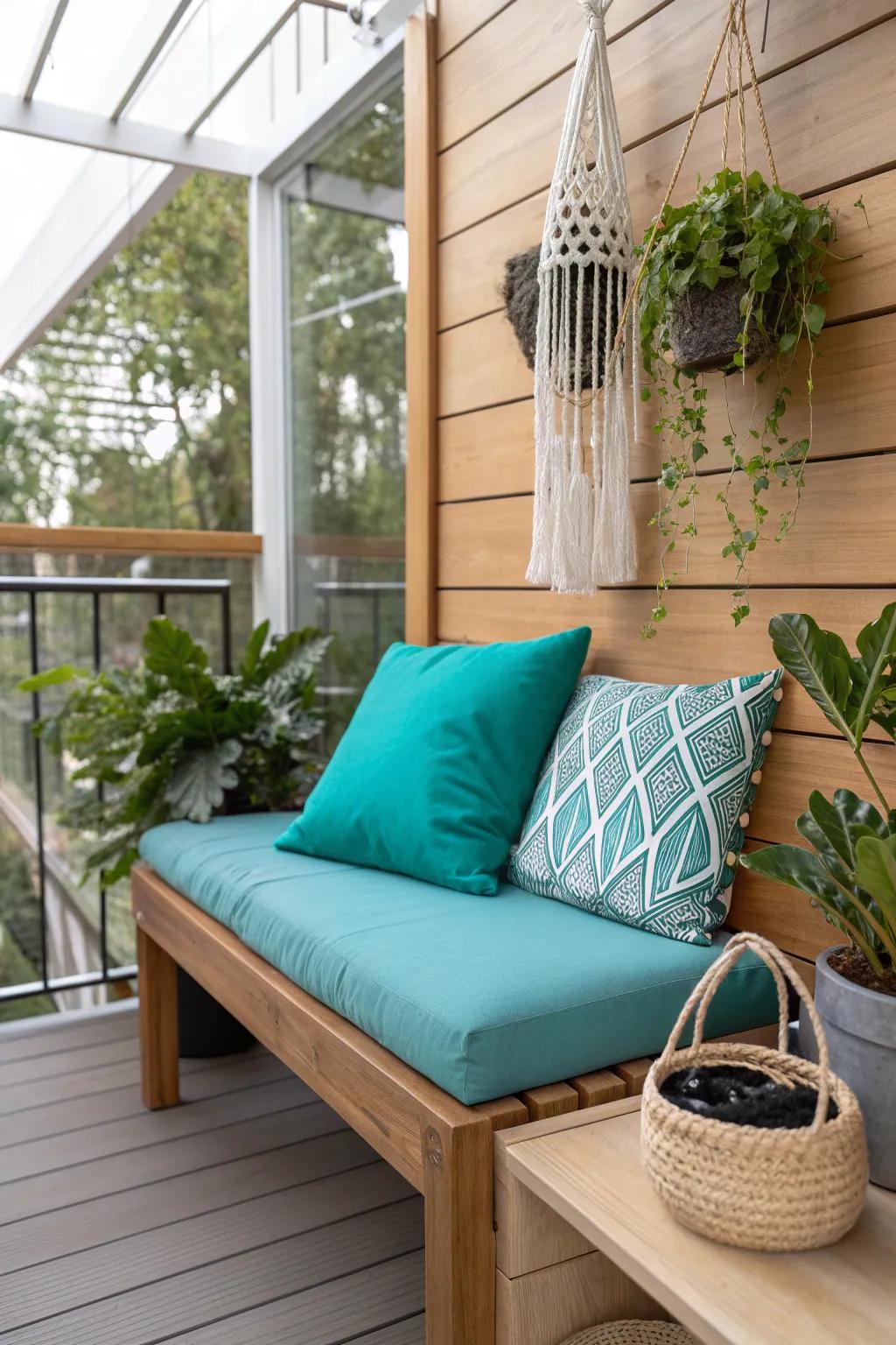 Transform your catio with a pop of color and Scandinavian charm!