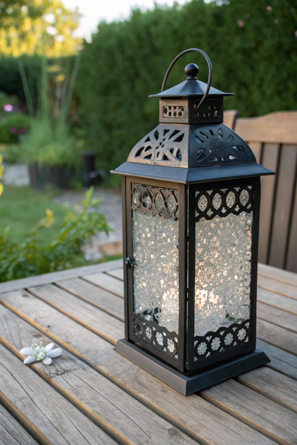 Add a touch of sparkle to your garden party with clear Orbeez in stylish lanterns.