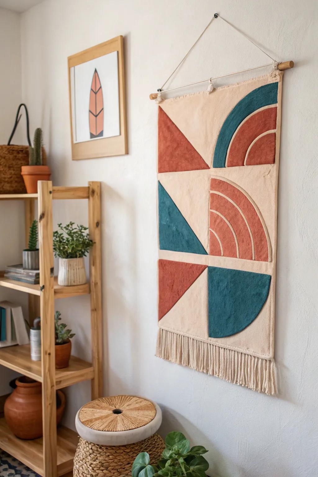 Transform your space with this stunning DIY clay wall art, where minimalism meets bold design.
