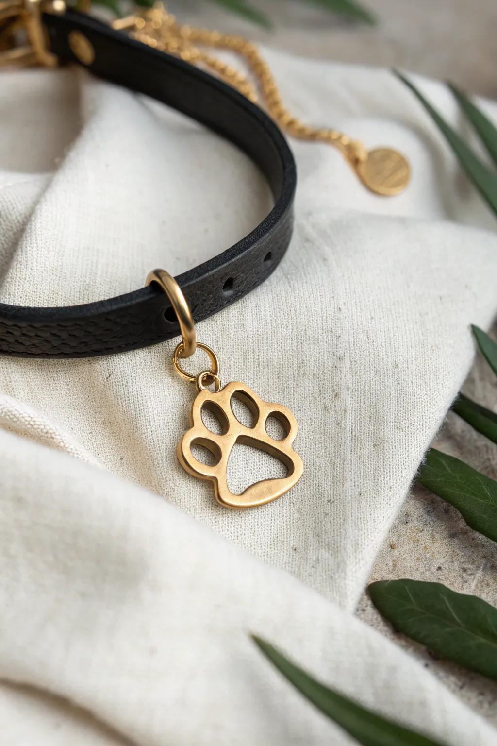Elevate your pet's style with this chic and personalized collar charm, perfect for showcasing their unique personality!