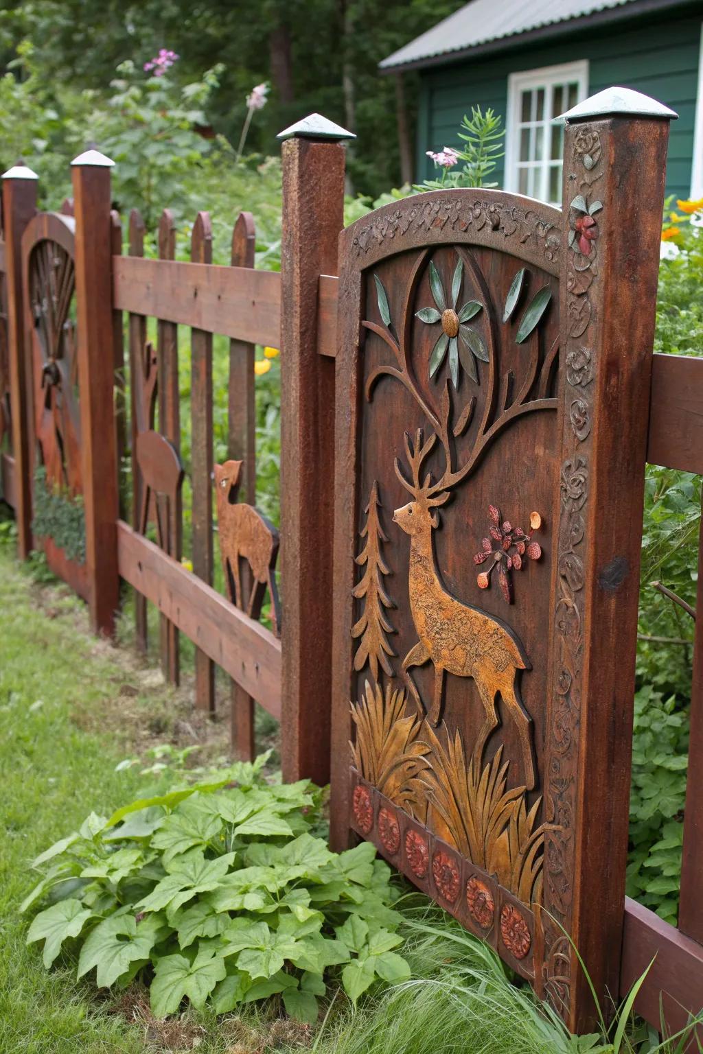 Elevate your garden with a deer fence that's both a safeguard and a masterpiece.