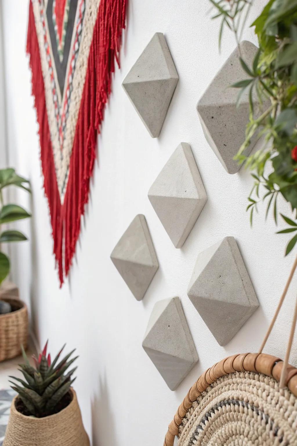 Transform your space with striking concrete art pieces - a perfect blend of industrial charm and minimalist elegance.