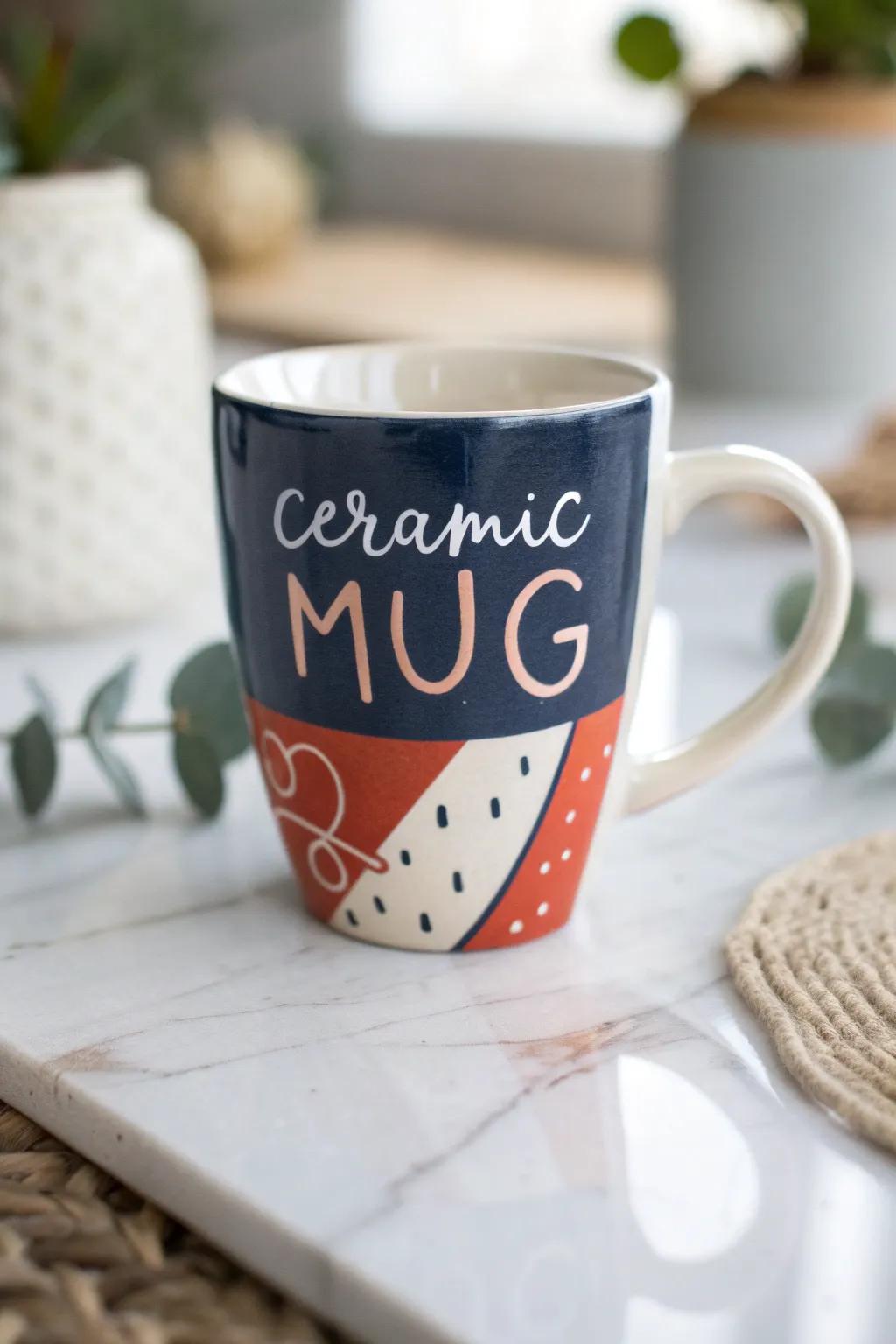 Craft your love with a touch of artistry. This hand-painted mug is a vibrant expression of affection and creativity.