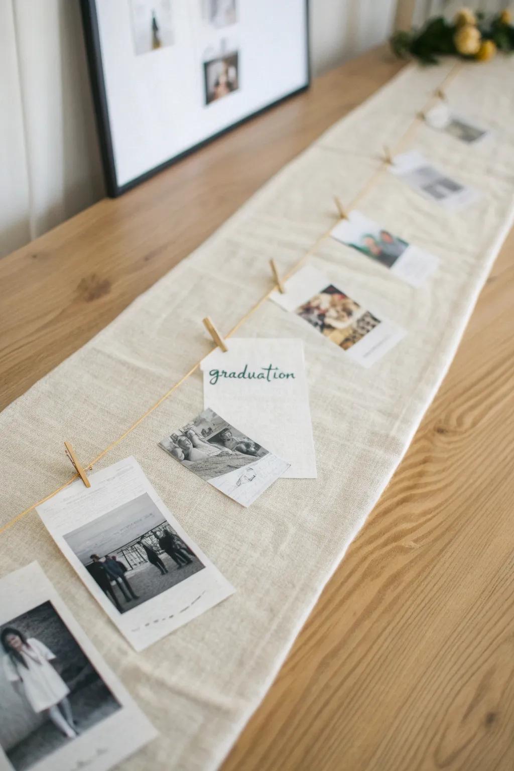 Capture the journey: A handcrafted timeline to celebrate life's milestones with minimalist elegance.