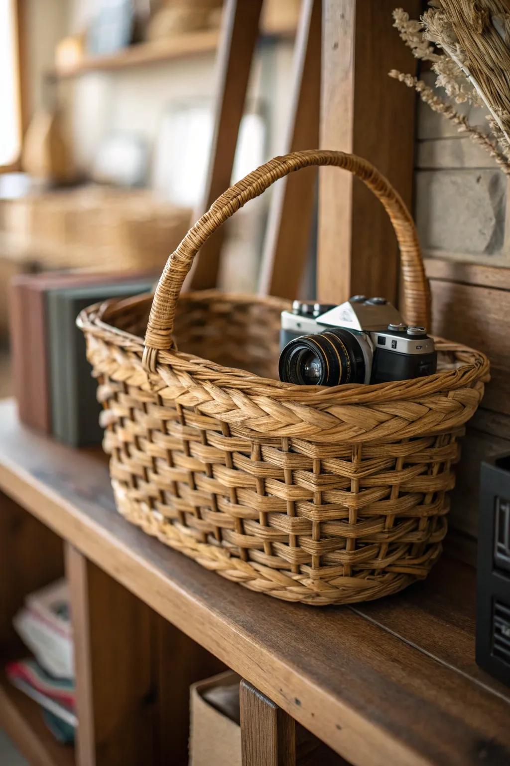 Crafted concealment: A camera hidden in plain sight.