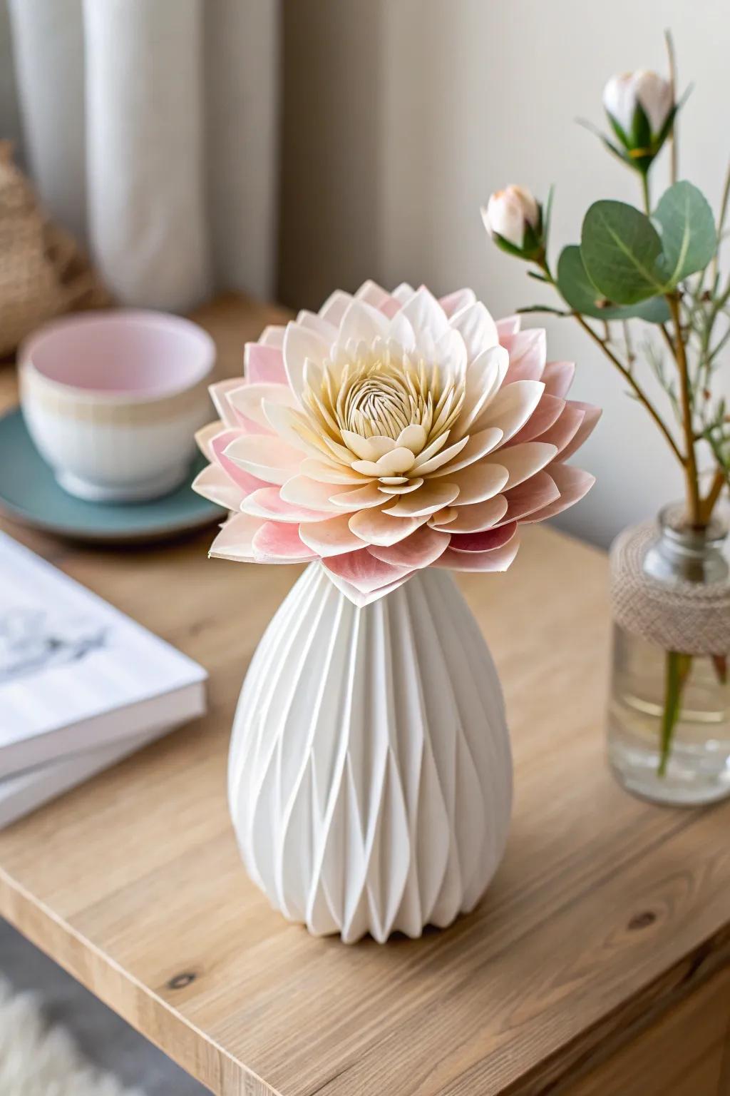Add a touch of timeless beauty to your space with handcrafted paper flowers.