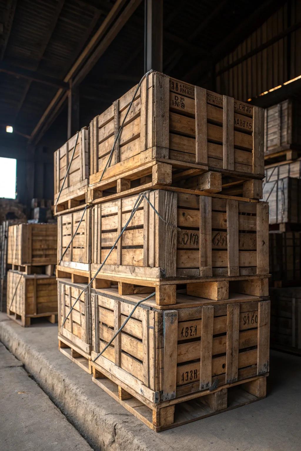 Transform vintage milk crates into a practical and stylish DIY lumber rack for your workshop.